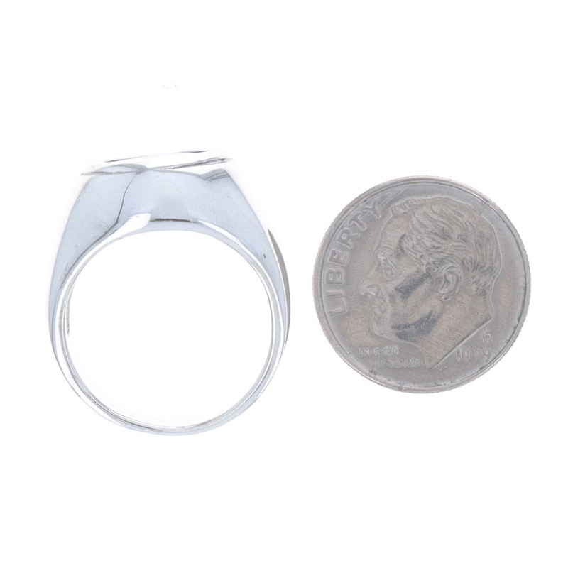 Sterling Silver Amethyst Cocktail Solitaire Ring – 925 Oval East-West