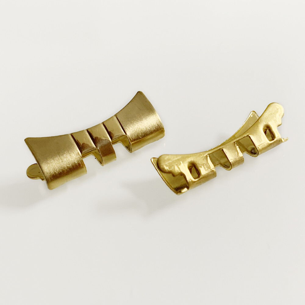 2 Piece Curved End Links for Datejust Jubilee Bracelet Watch Band 17/19/20/21mm