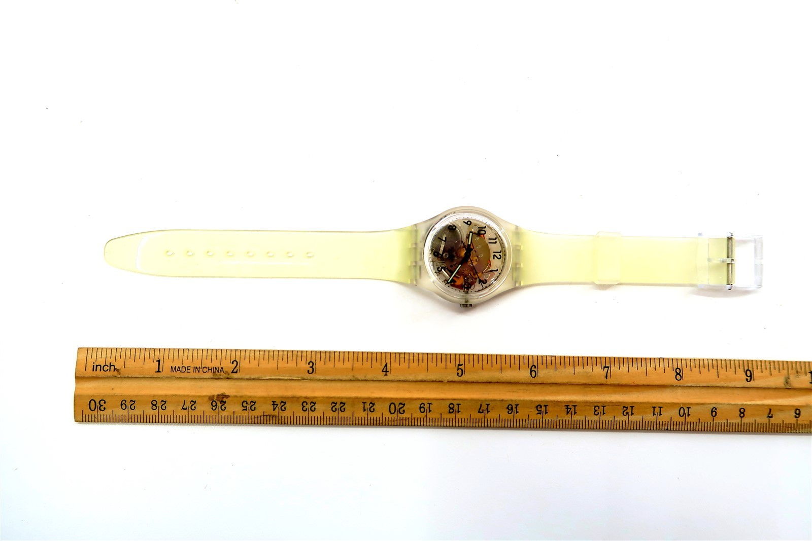 NEW Swatch Watch TRANSPARENT GK209SL Special Olympic Sports Edition Set w/ Loops