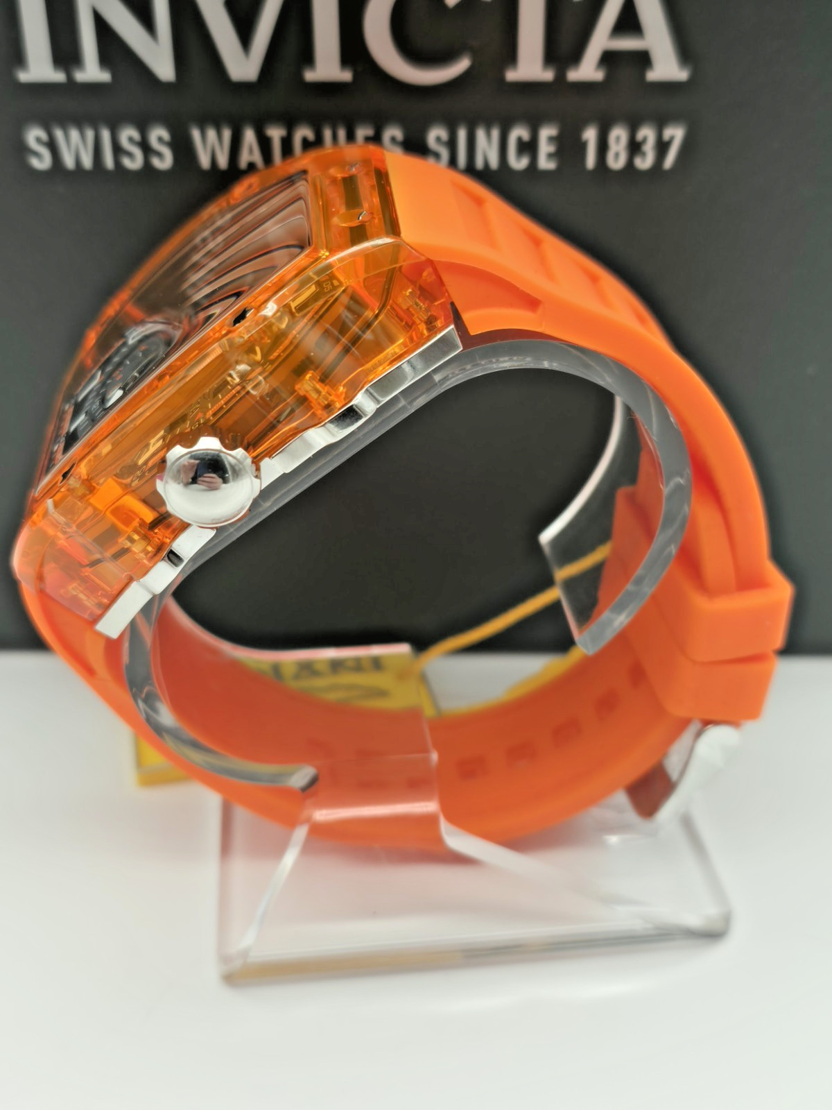 Invicta Men’s Wristwatch (NEW) #48446 – Invicta Racing Cyclone 48.5mm, Orange