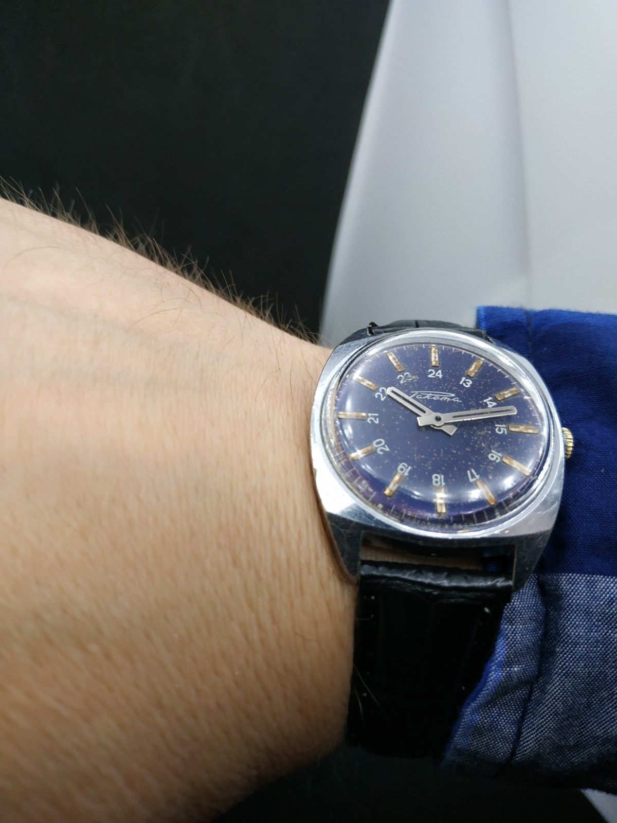 Men’s Dress Casual Vintage USSR Watch Raketa Mechanical 2609.HA Retro Soviet ☭