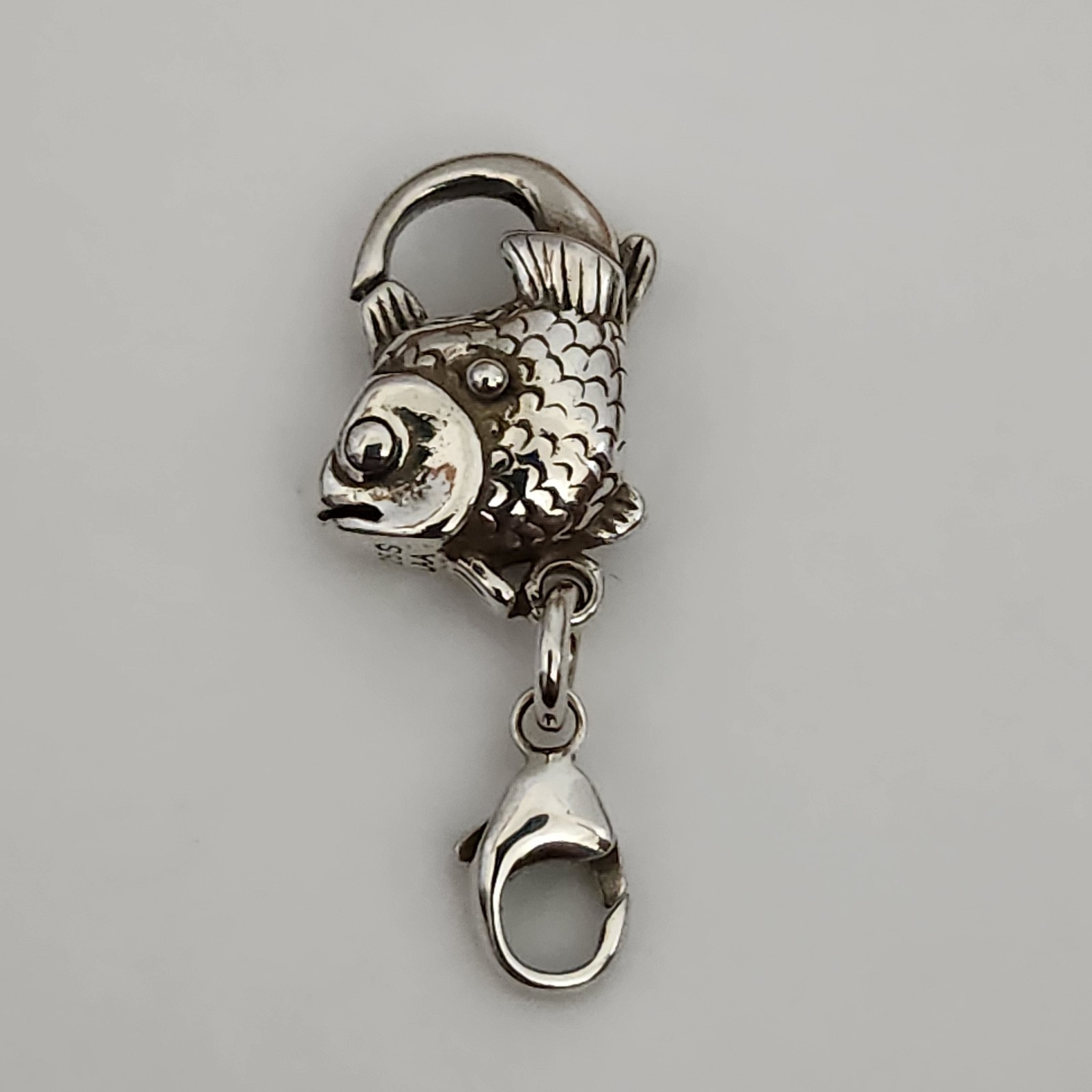 Authentic Trollbeads, Retired, Big Fish Lock #10102, Sterling Silver, NEW!