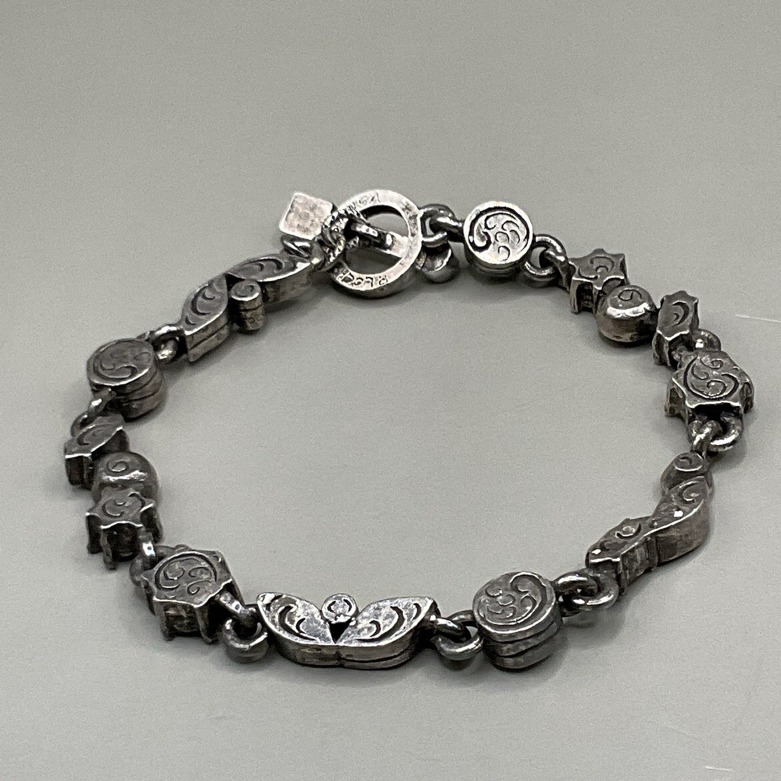 Patricia Locke USA Women’s Bracelet Silver Plated Swarovski Crystals 2004 7.25”