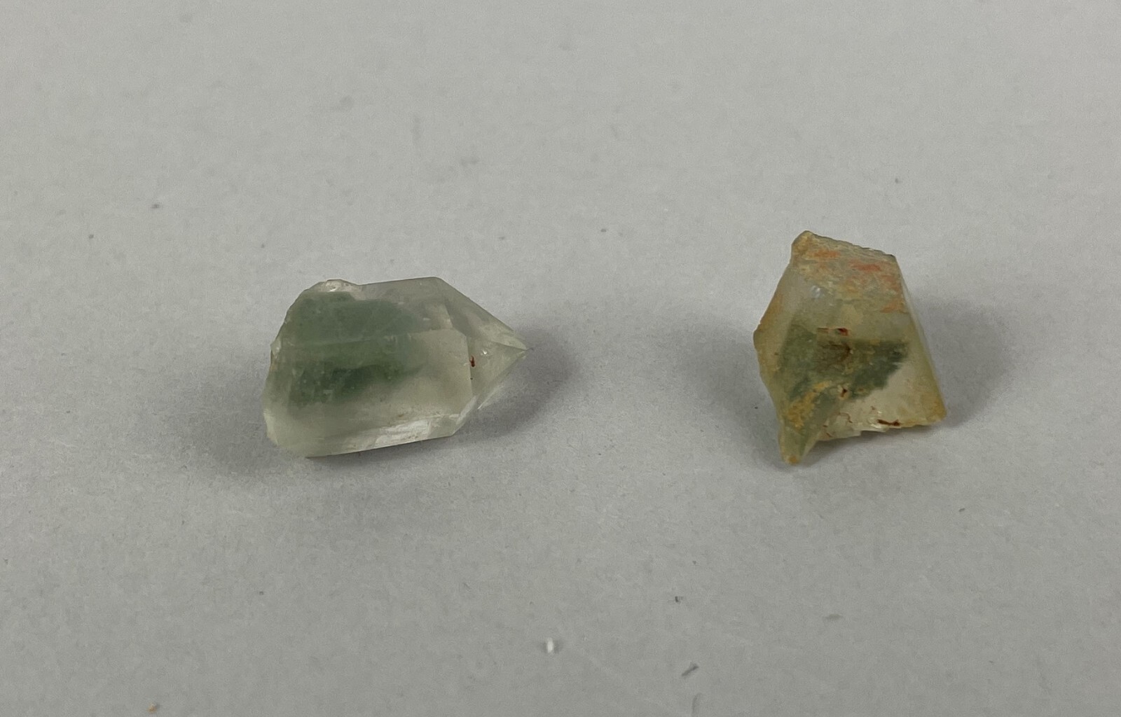 NATURAL UNTREATED 15.5 Carat green clear Quartz Mined in MONTANA USA