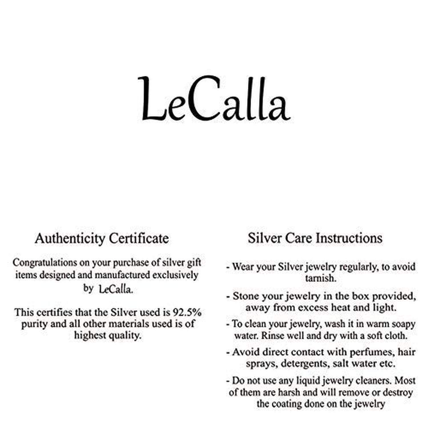 LeCalla 925 Sterling Silver Hoop Earrings for Women | Italian Design Classic …