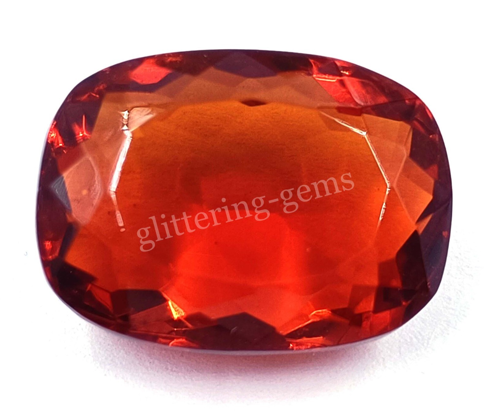 20.00 Ct Natural Padparadscha Sapphire Cushion Cut Certified Loose Gemstone M25