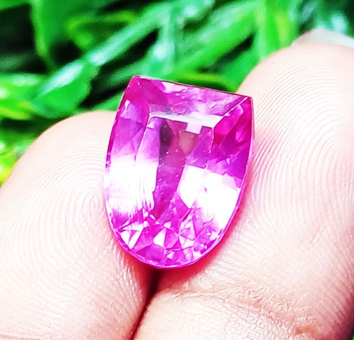 Fancy Cut Natural Pink Sapphire 9.70 Ct Certified Loose Gemstone ~ Free Gift
