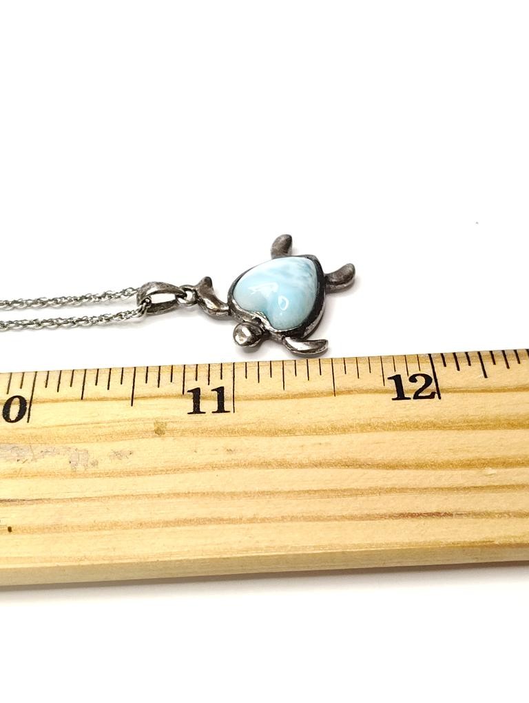 Silver 925 Fashion Turtle Pendant Necklace 7.71G (SB1127276)