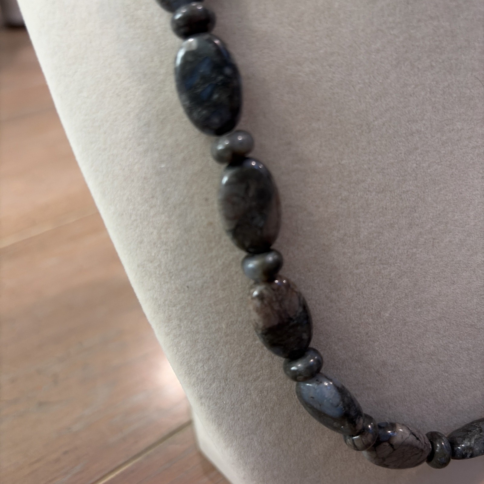 Jay King DTR Labradorite & Sterling Silver 925 Necklace 19”