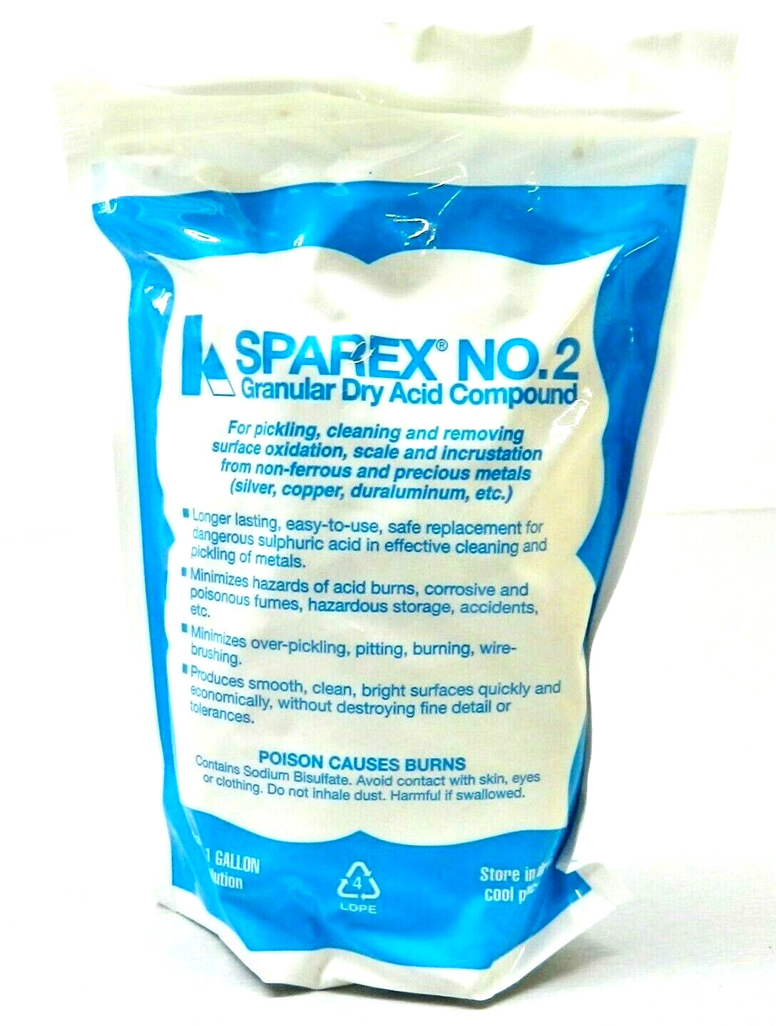 2.5 Lbs Pickling Compound Sparex No 2 Clean Gold & Silver Oxidation 2-1/2 Pound