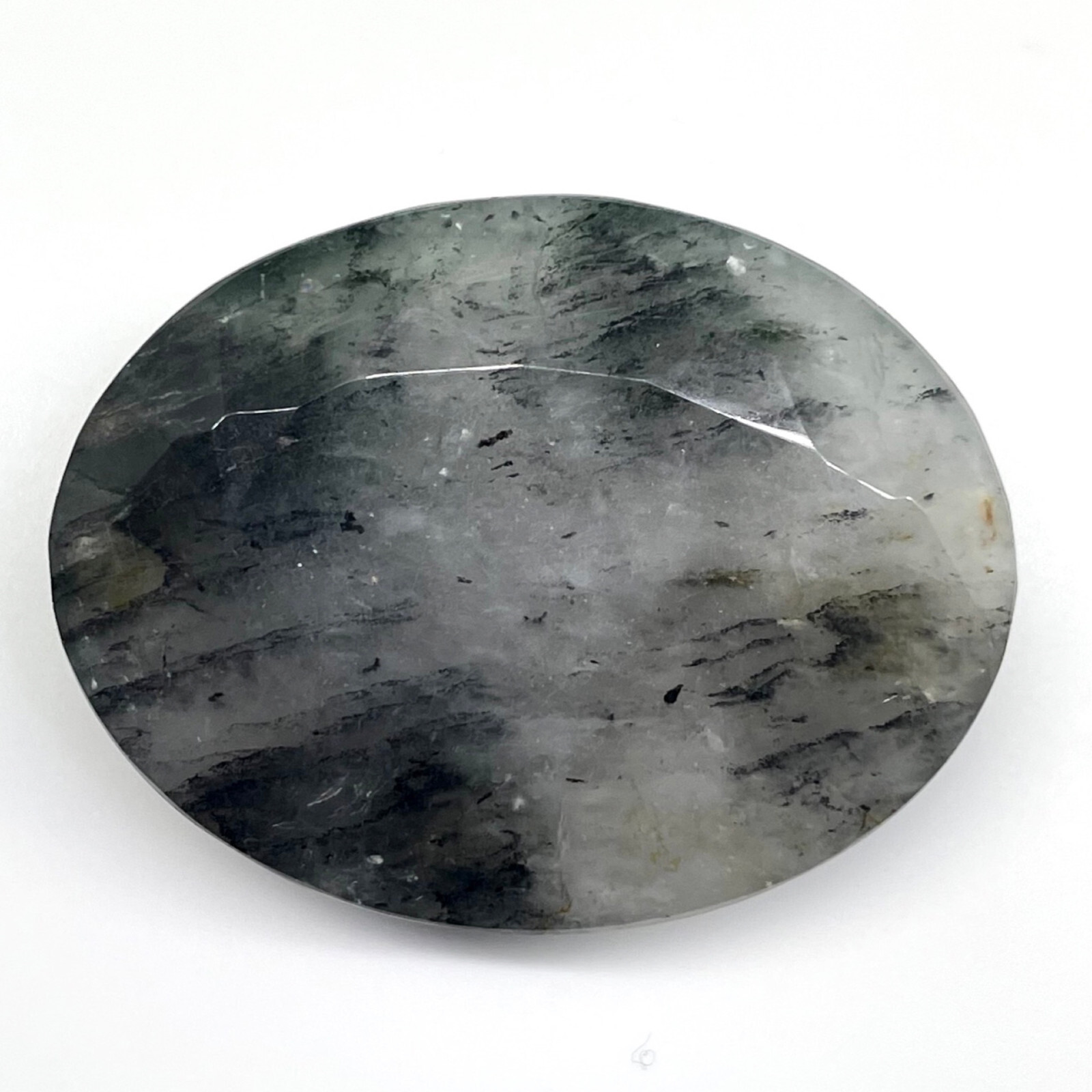 156.5 Cts Natural Rutile Quartz 42x33mm Oval Cut Loose Untreated Gemstone