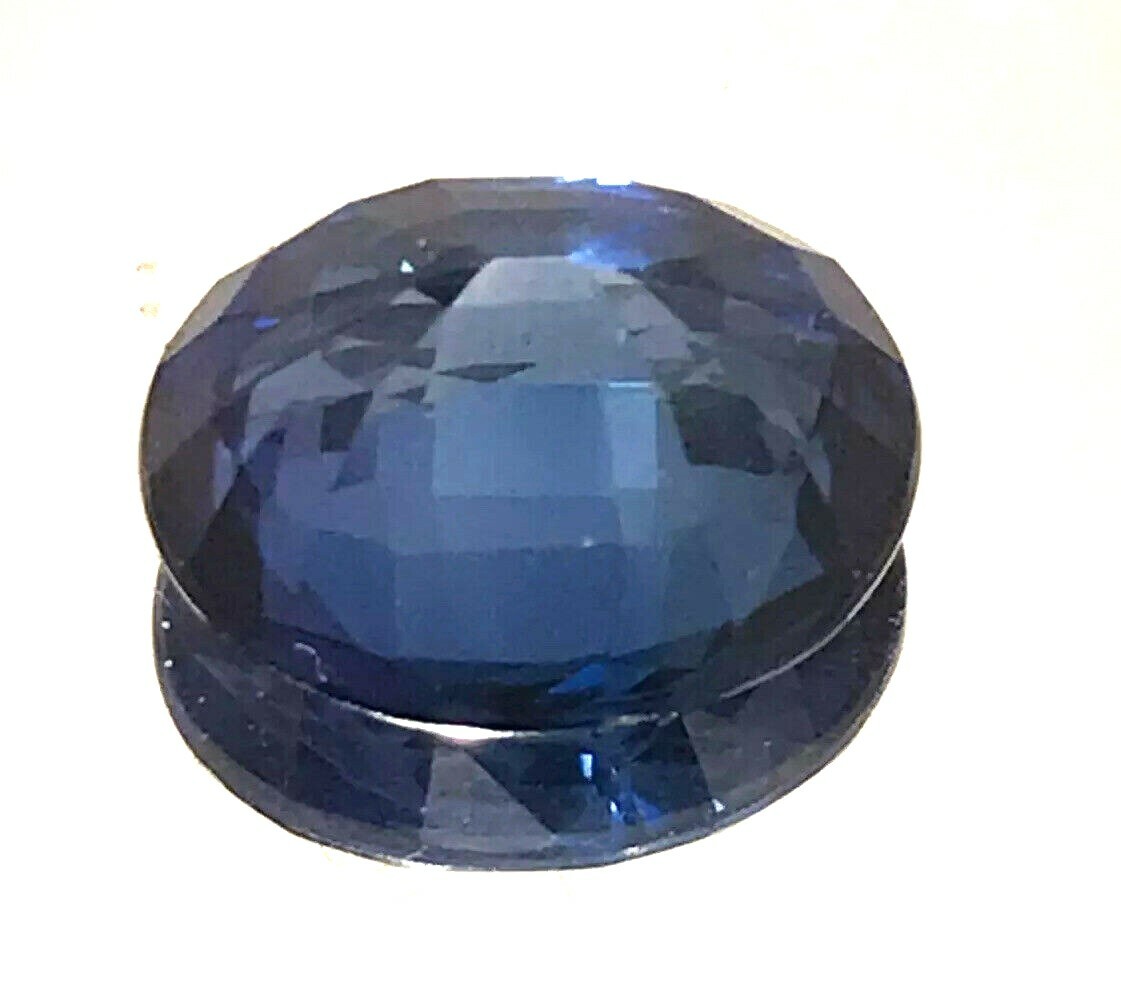 4.0 Ct Natural Blue Sapphire, Excellent Oval Cut , VS Clarity,9 mohs