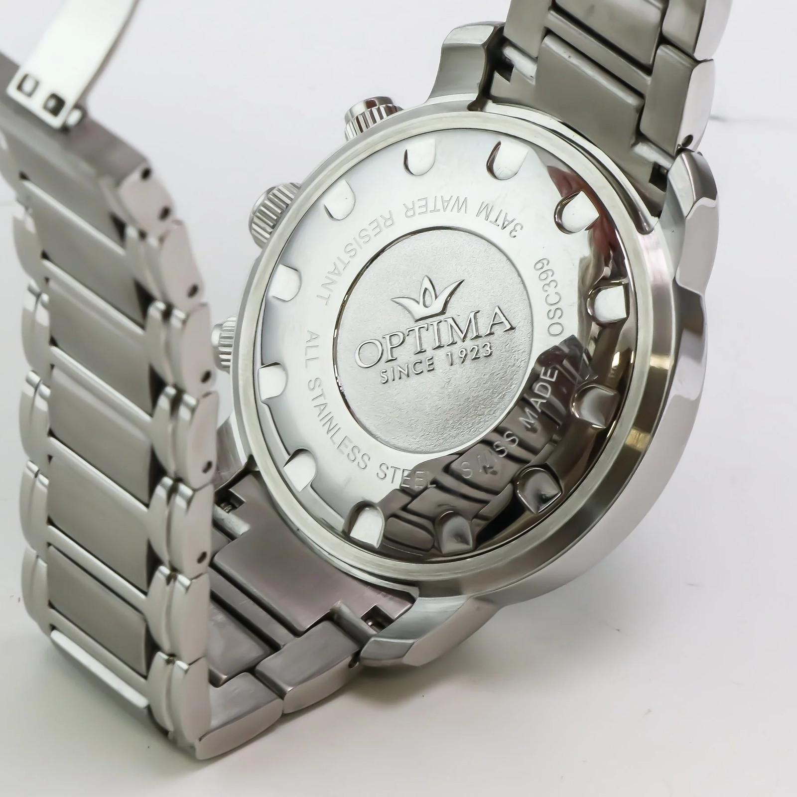 Optima – Swiss Chronograph – OSC399-SS-9 Swiss Quartz Chronograph 45 mm