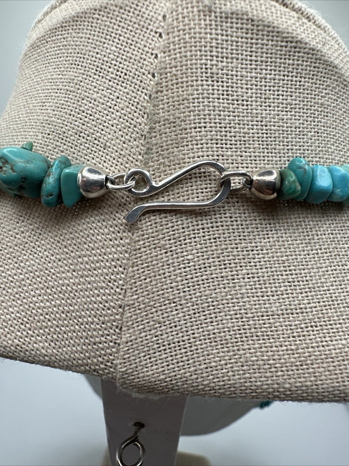Mine Finds By Jay King Long Turquoise Blue Lace Agate & Chalcedony 925 Necklace