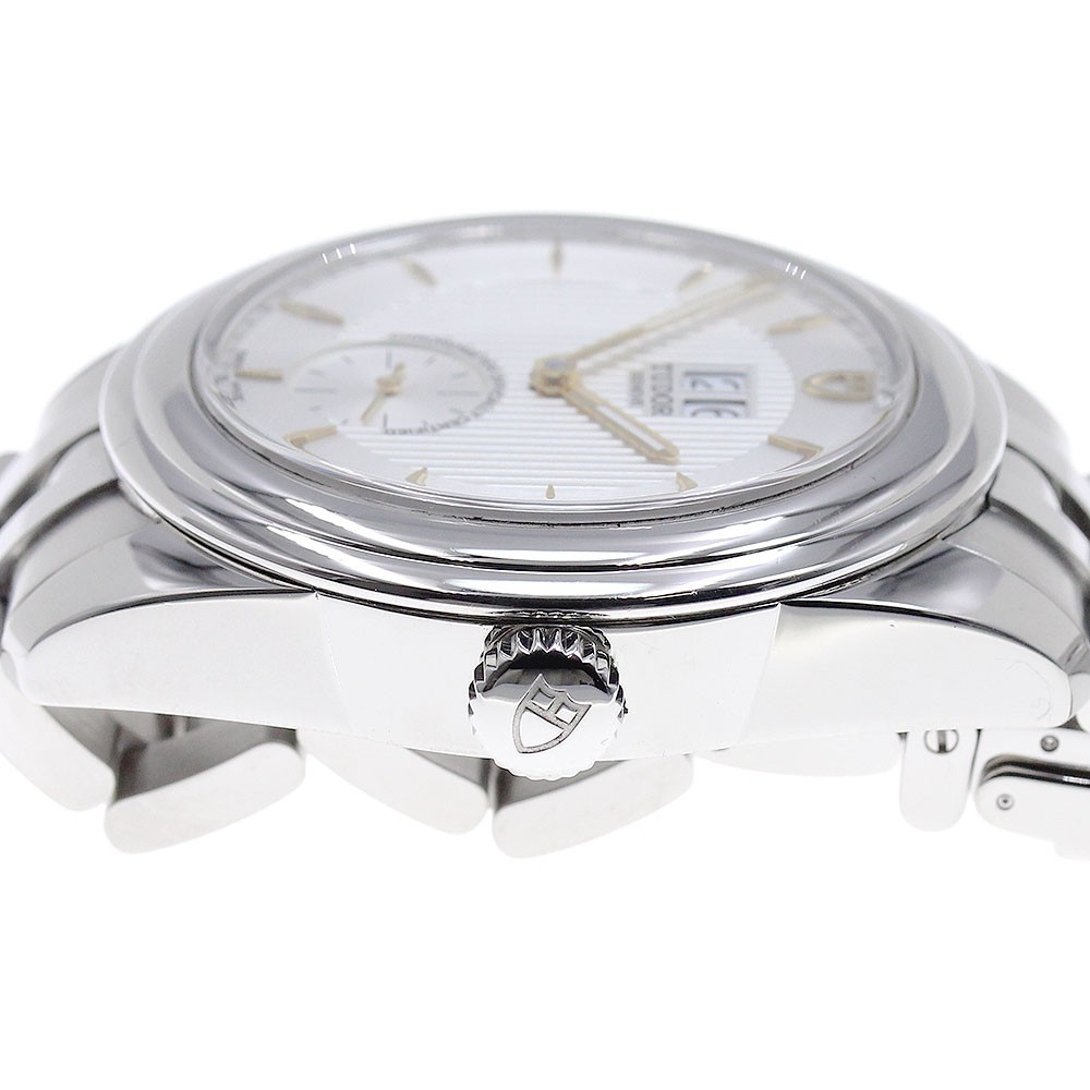 TUDOR Glamour 57100 Double date Silver Dial Automatic Men’s Watch_849683