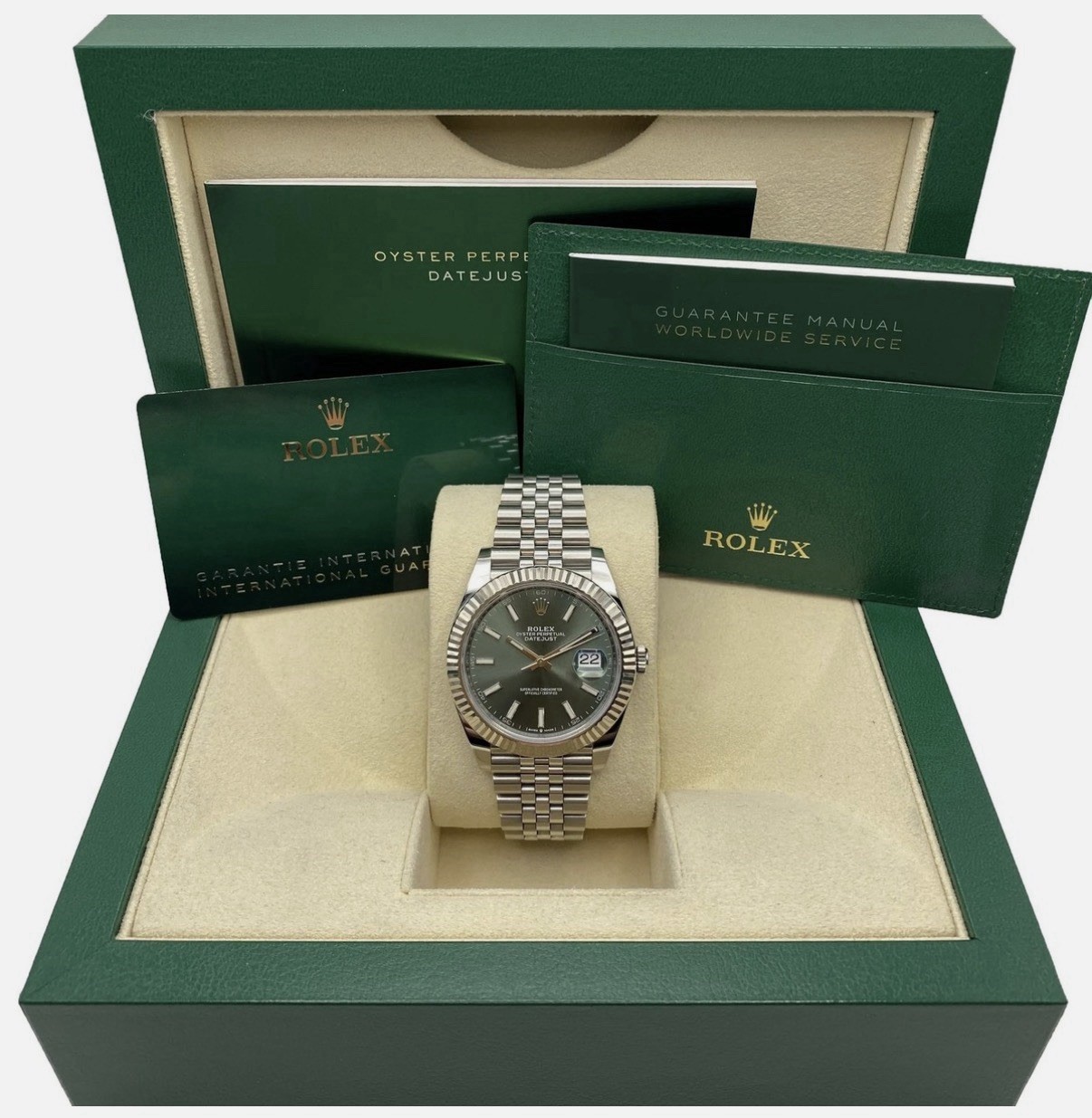 Brand New 2026 Rolex Datejust 41 Mint Green (Full Set Box and Papers)