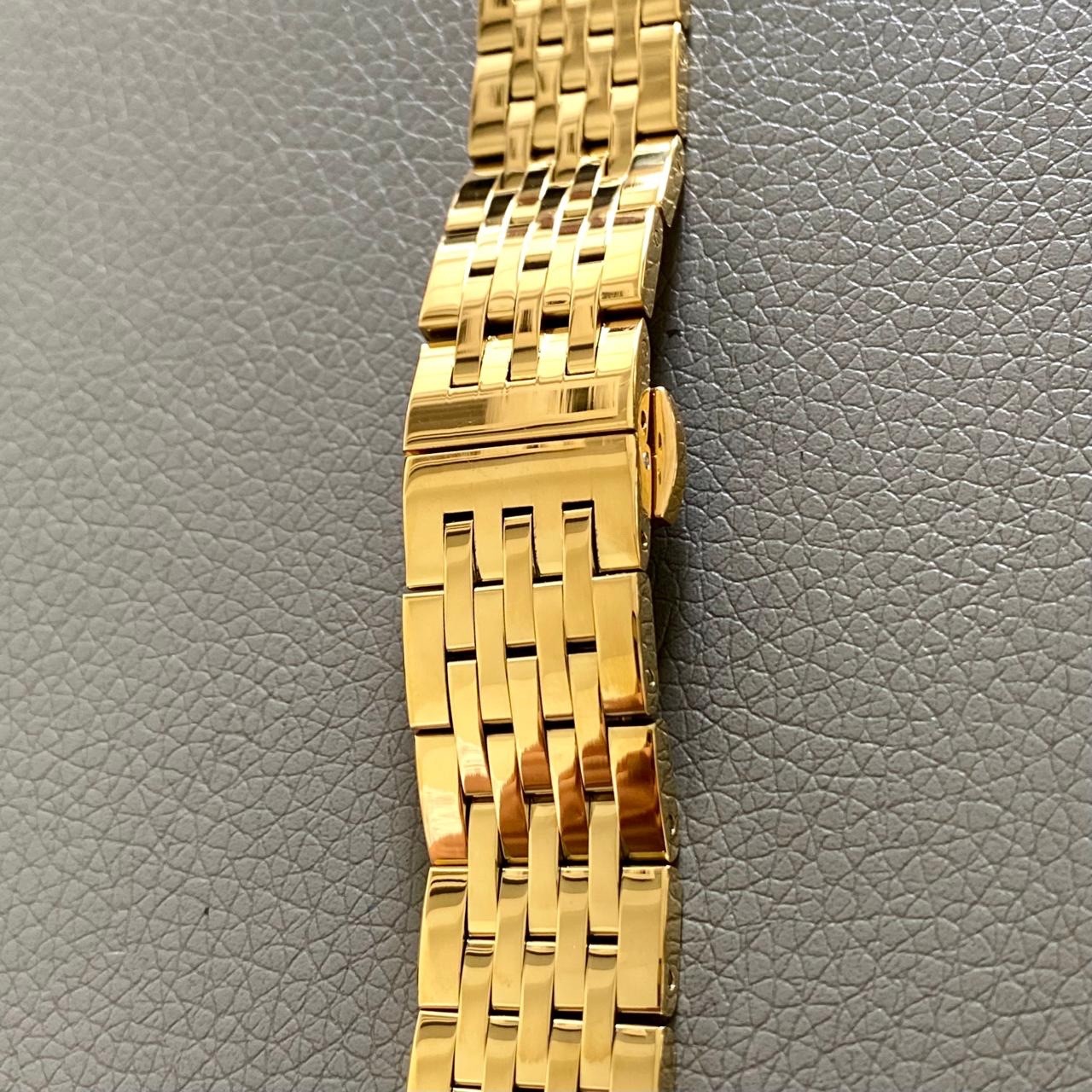 19mm Beads Of Rice Bracelet w/ Butterfly Clasp – Nice Gold Tone Stainless Steel