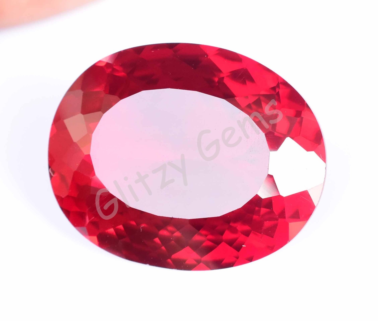 48.85 Ct Natural Blood Red Mozambique Ruby Oval CERTIFIED Loose Gemstone
