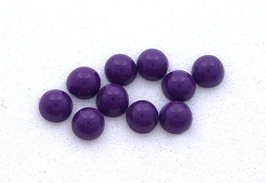Twelve 3.7mm – 3.8mm Round Resinated Sugilite Cabochon Cab Gem EBS6760/12424