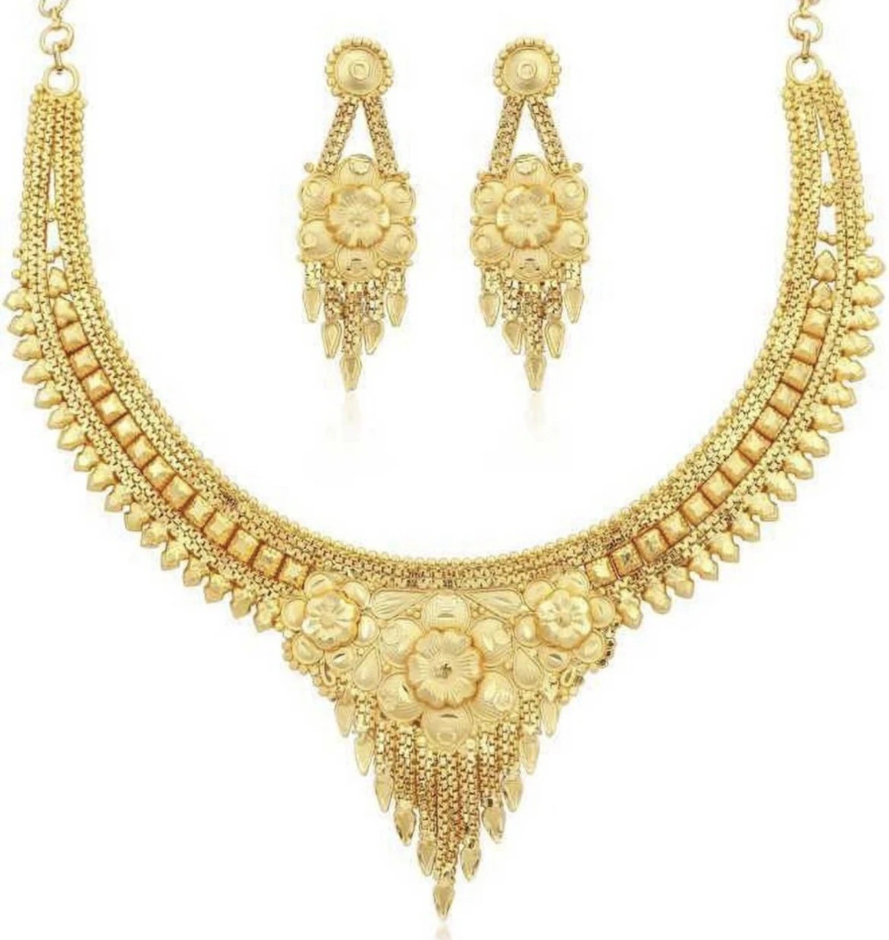 Alloy Gold-plated Gold Jewel Set (Pack of 1) wedding jewelry set
