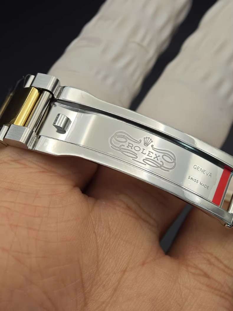 For R0 -1ex 126334 126300 21mm Silver Gold Stainless Steel Bracelet