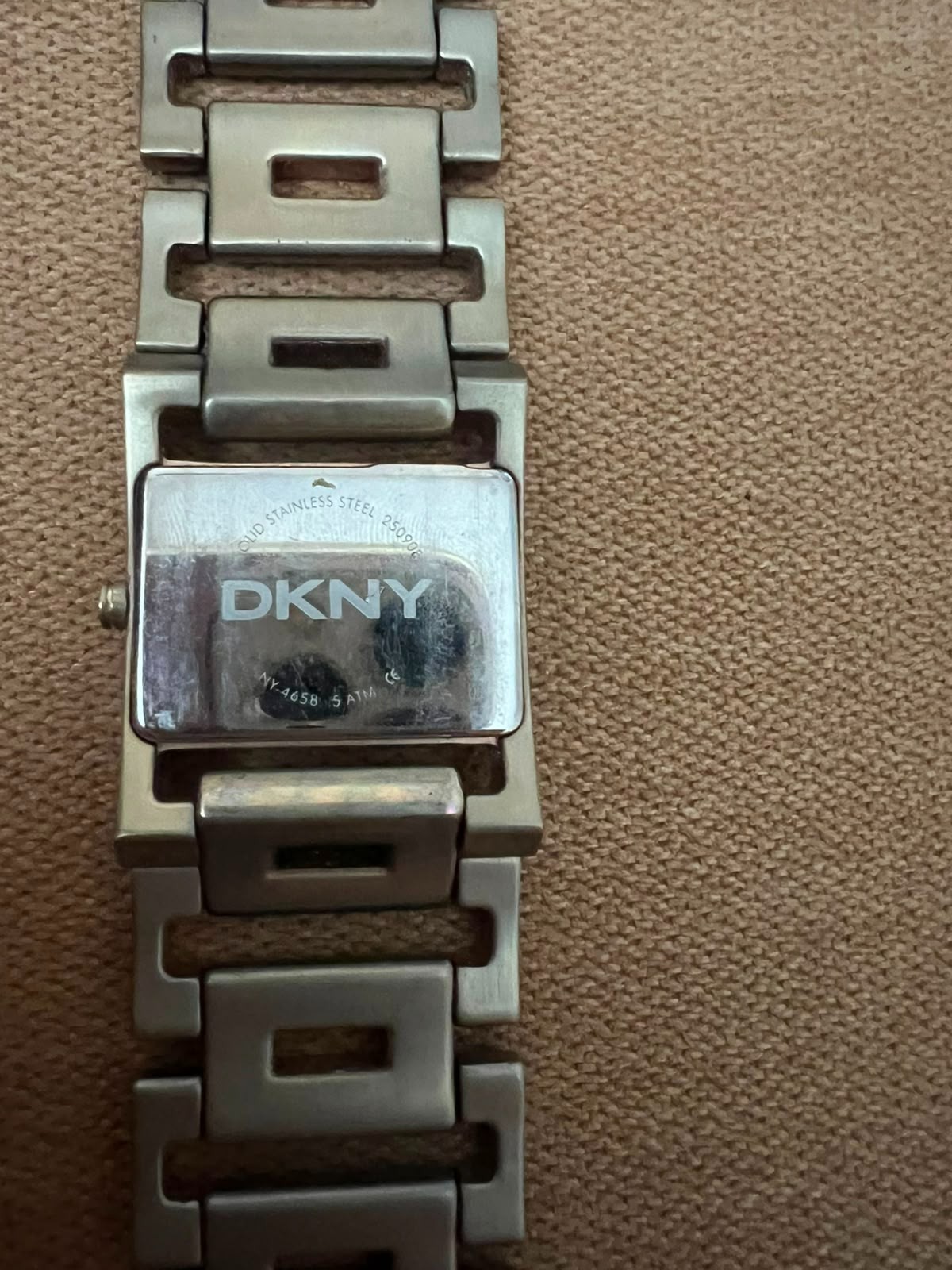 DKNY Women’s Y2K Bracelet Watch Rectangular Bronze Tone Quartz Working