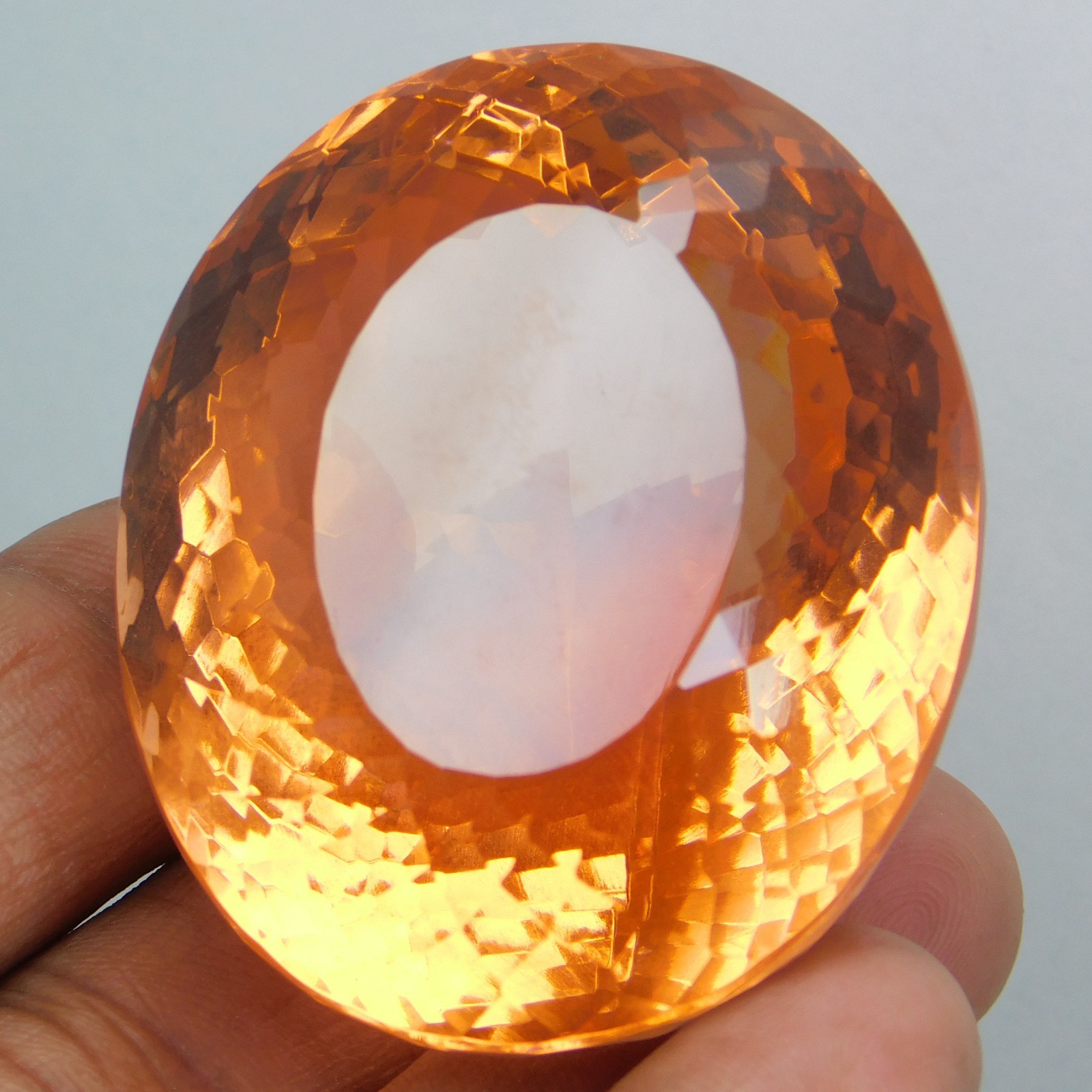 Natural imperial Topaz 410 Ct Oval Stunning Flawless “IGL” Certified Gemstone