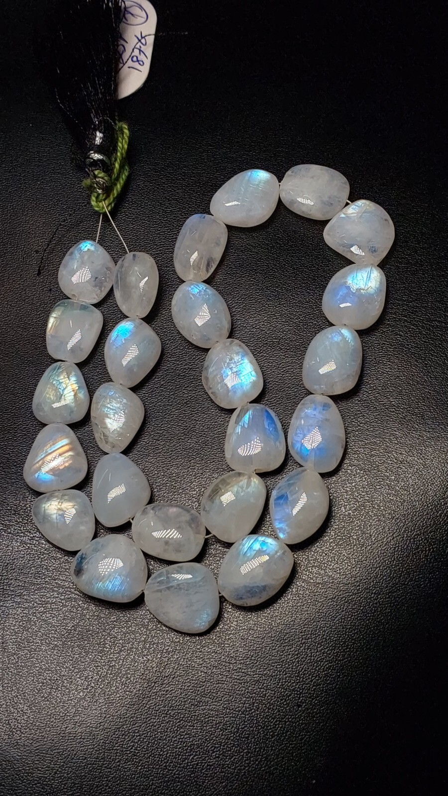AAA Quality Rainbow Moonstone Strand Multi Fire Shape Nuggets Size 11X14-14X15MM
