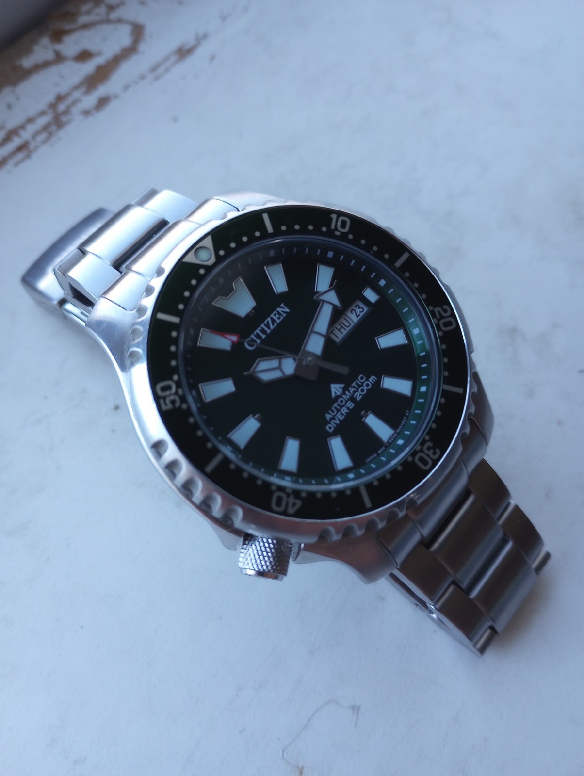 Citizen 0151-59x Professional 200m Dive Watch Automatic Green Dial