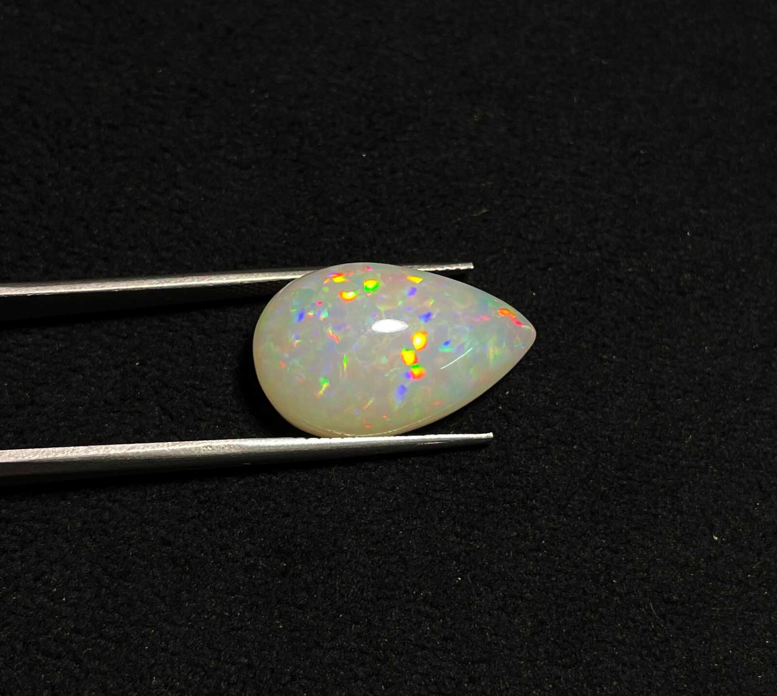 Natural Ethiopian Opal Pear Cabochon Loose Gemstone 13.50*21.90 MM 15 CT