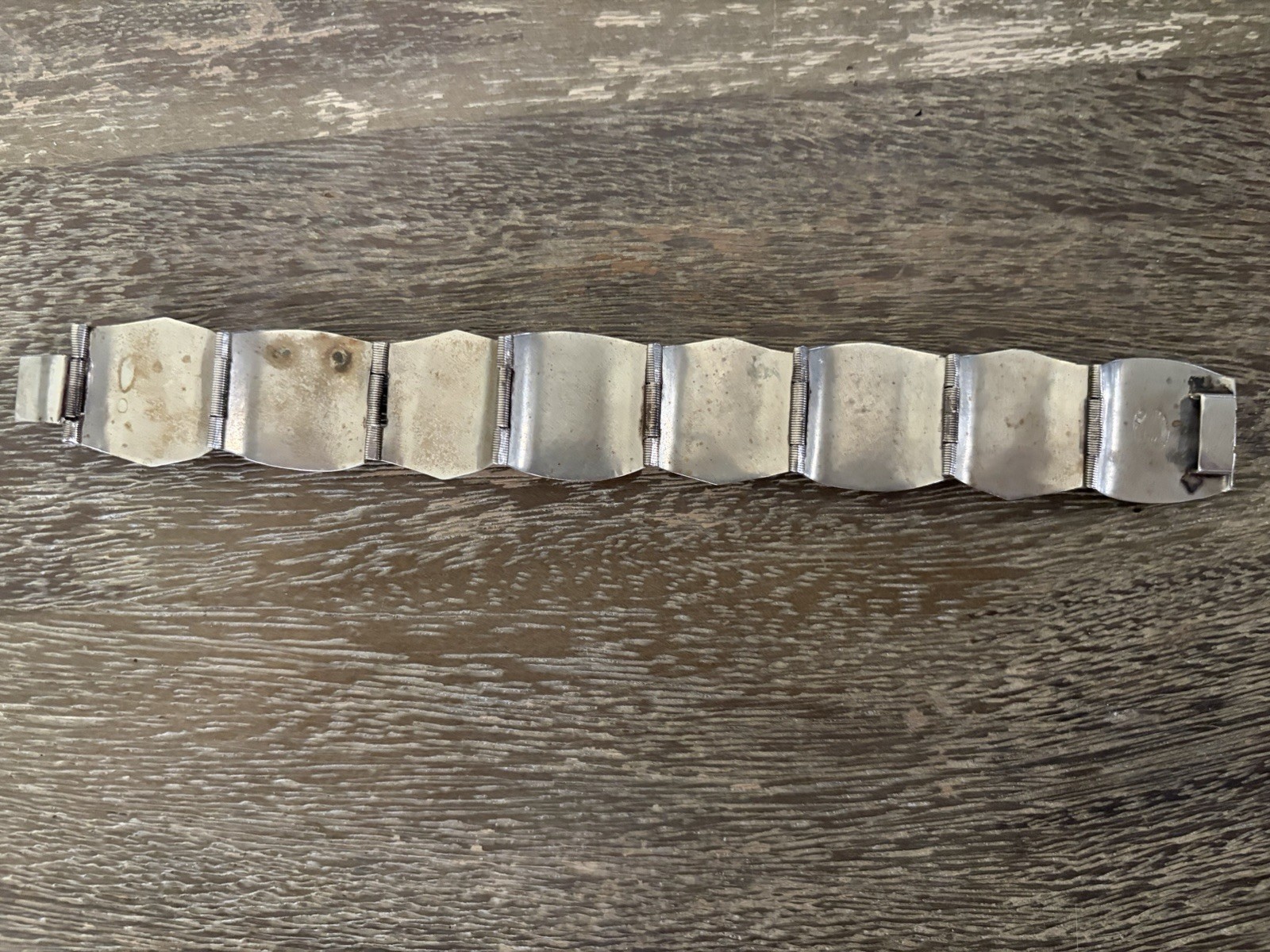 Silver Abalone Shell Bracelet Hecho En Mexico