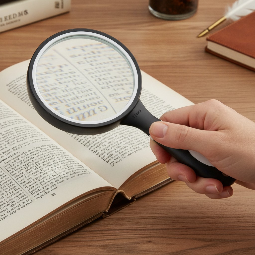 10X Magnifying Glass with Glass Lens – Ideal for Observing Fine Details