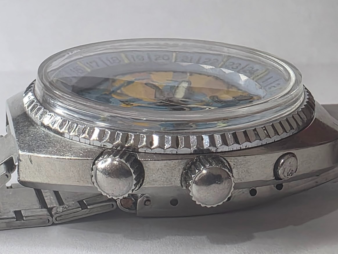 Orient Automatico World Map Diver VINTAGE Antigo 1970 Japan Raro