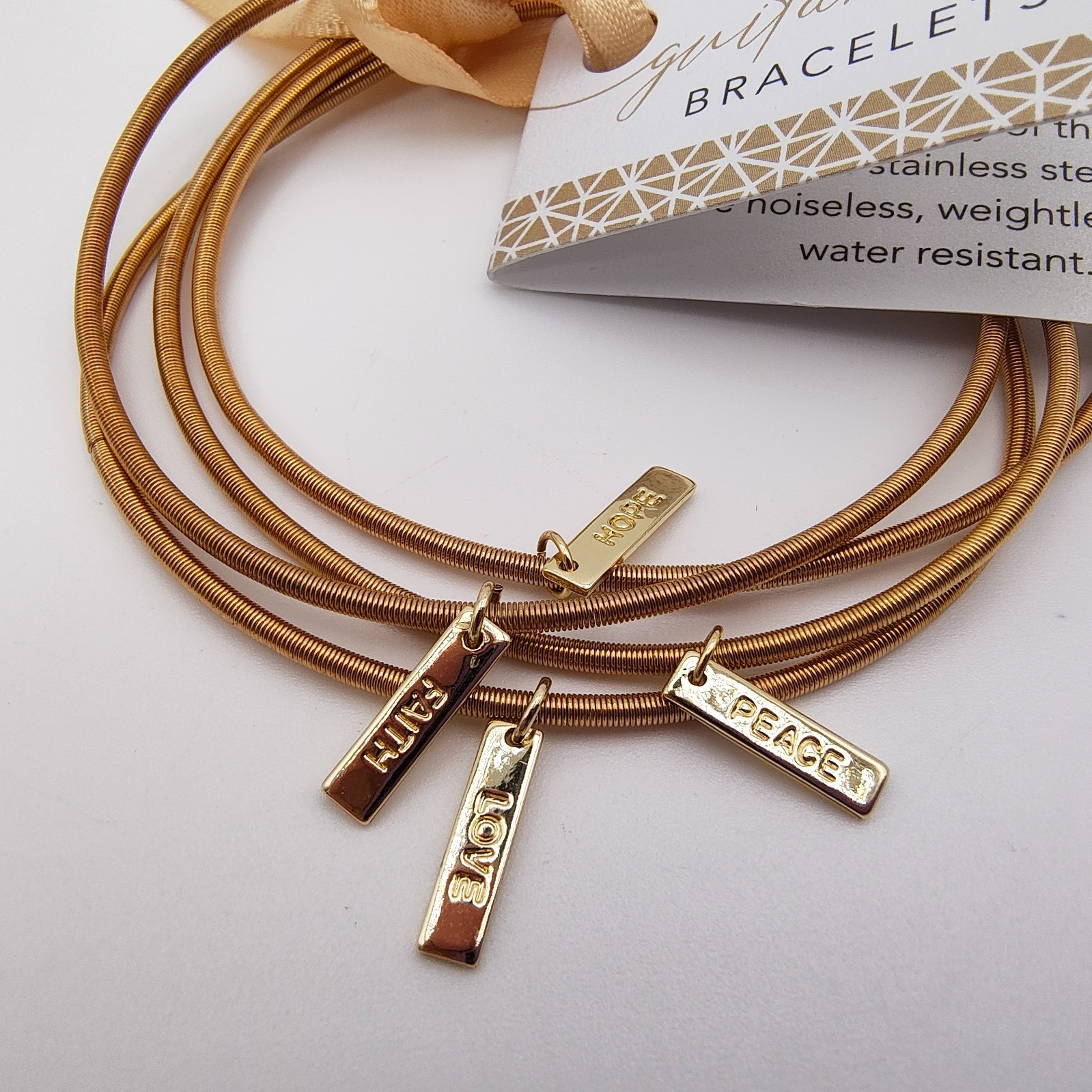 NEW Alexa’s Angels Guitar String Bracelet Set of 4 Stackable Inspiration