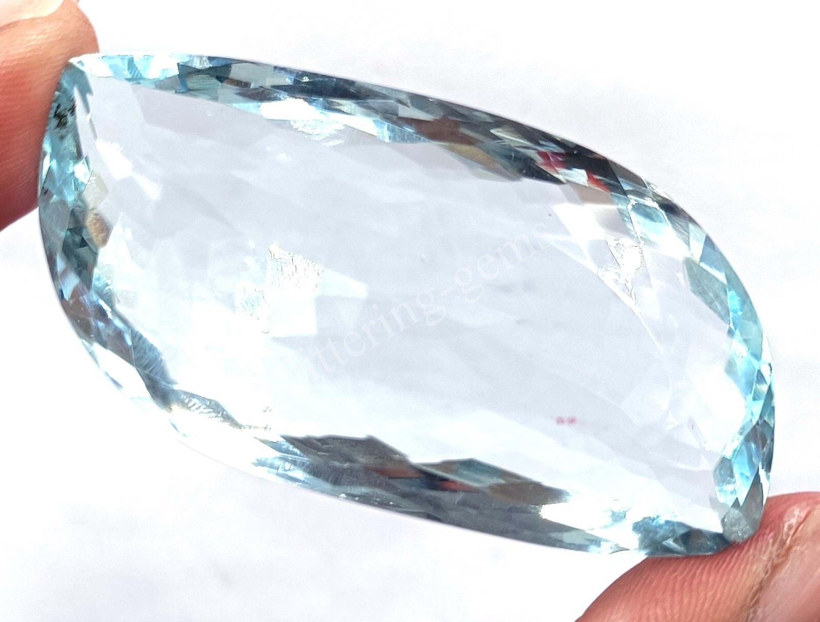 147.05 Ct Emerald Cut Sky Blue Aquamarine IGL Certified Loose Gemstone M25