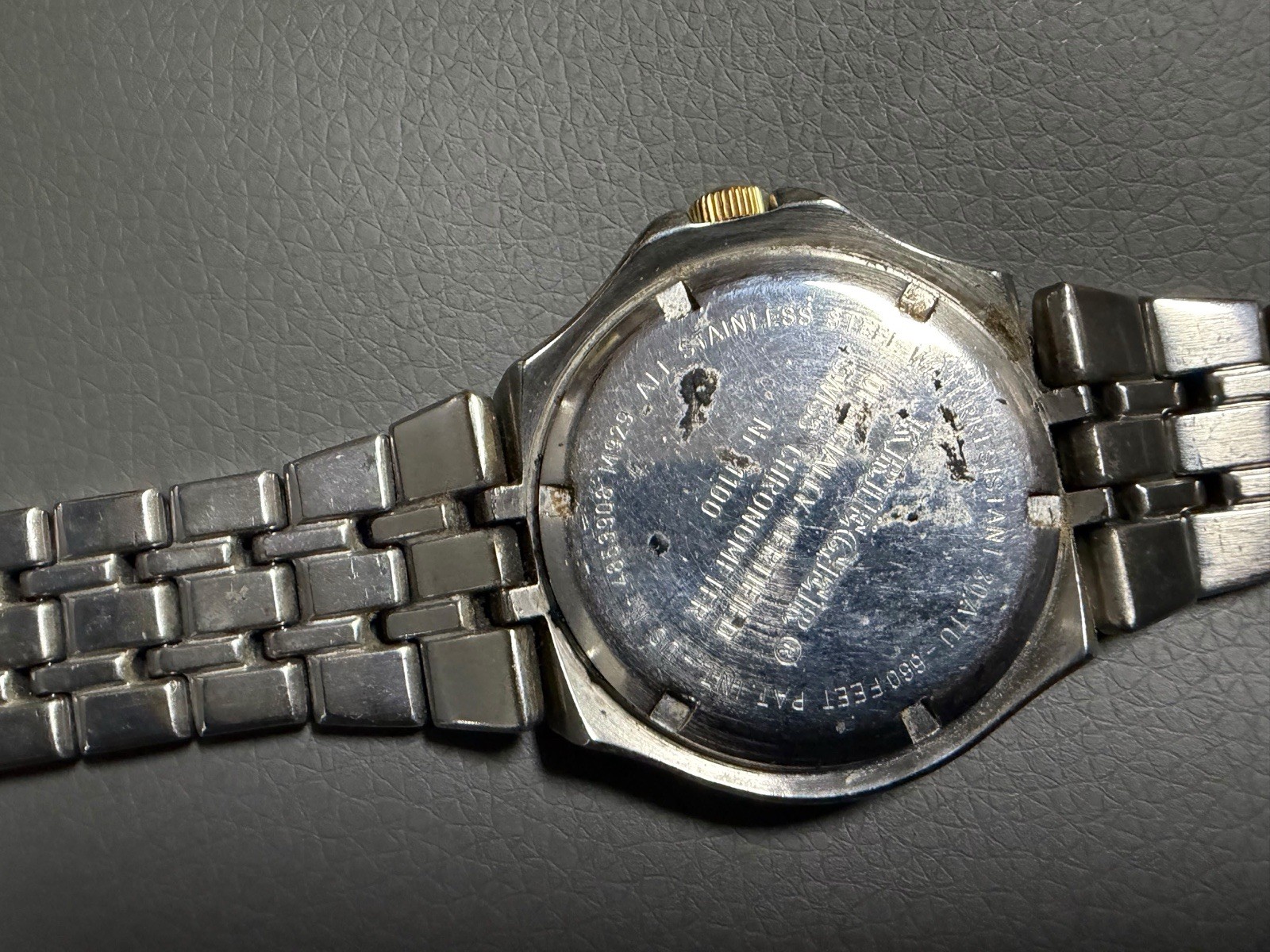 Krieger Tidal Chronometer 7 Jewels Swiss Quartz Men’s Watch- Working
