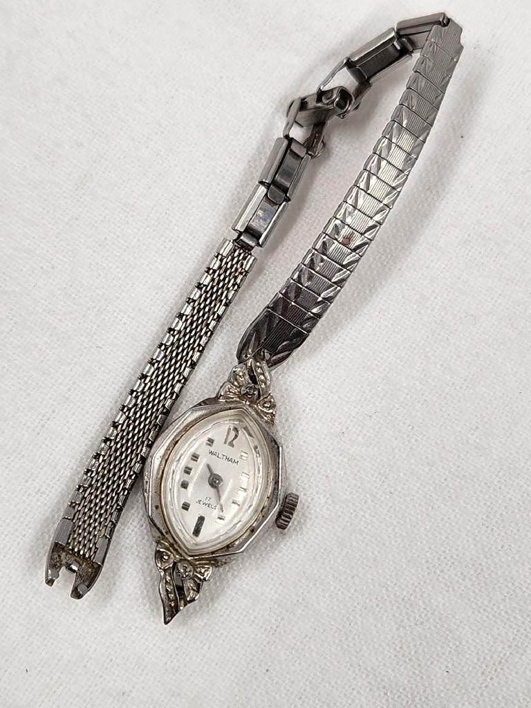 Vintage Waltham 17 Jewels Stainless Steel Wrist Watch – As Is