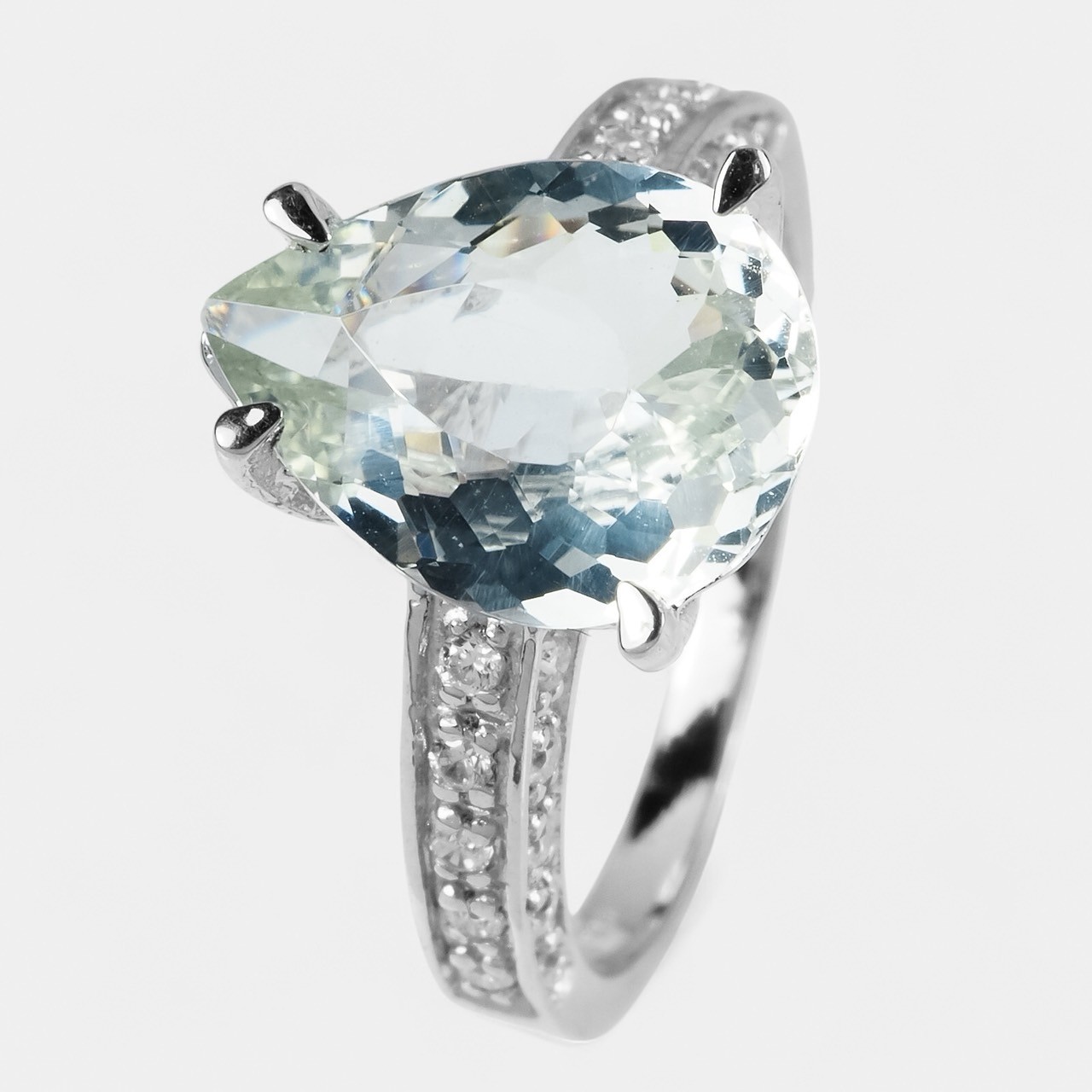 INVALUABLE BLUE AQUAMARINE 2.27CT 925 STERLING SILVER GUARANTEE GEMSTONE RINGS