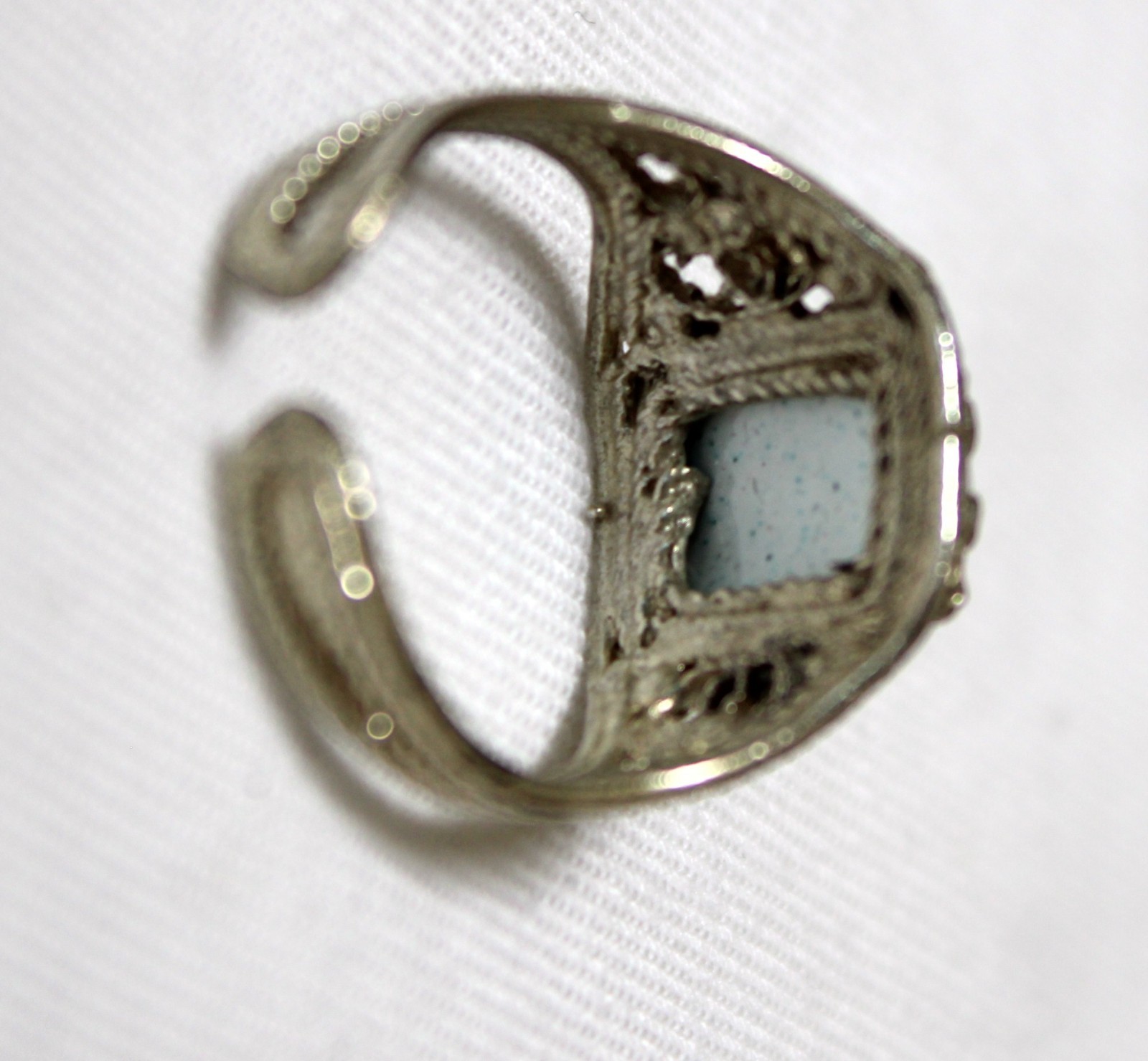 Vintage Russian Hand Painted Enamel Rings 3 Variation Finift Technique #85,86,90