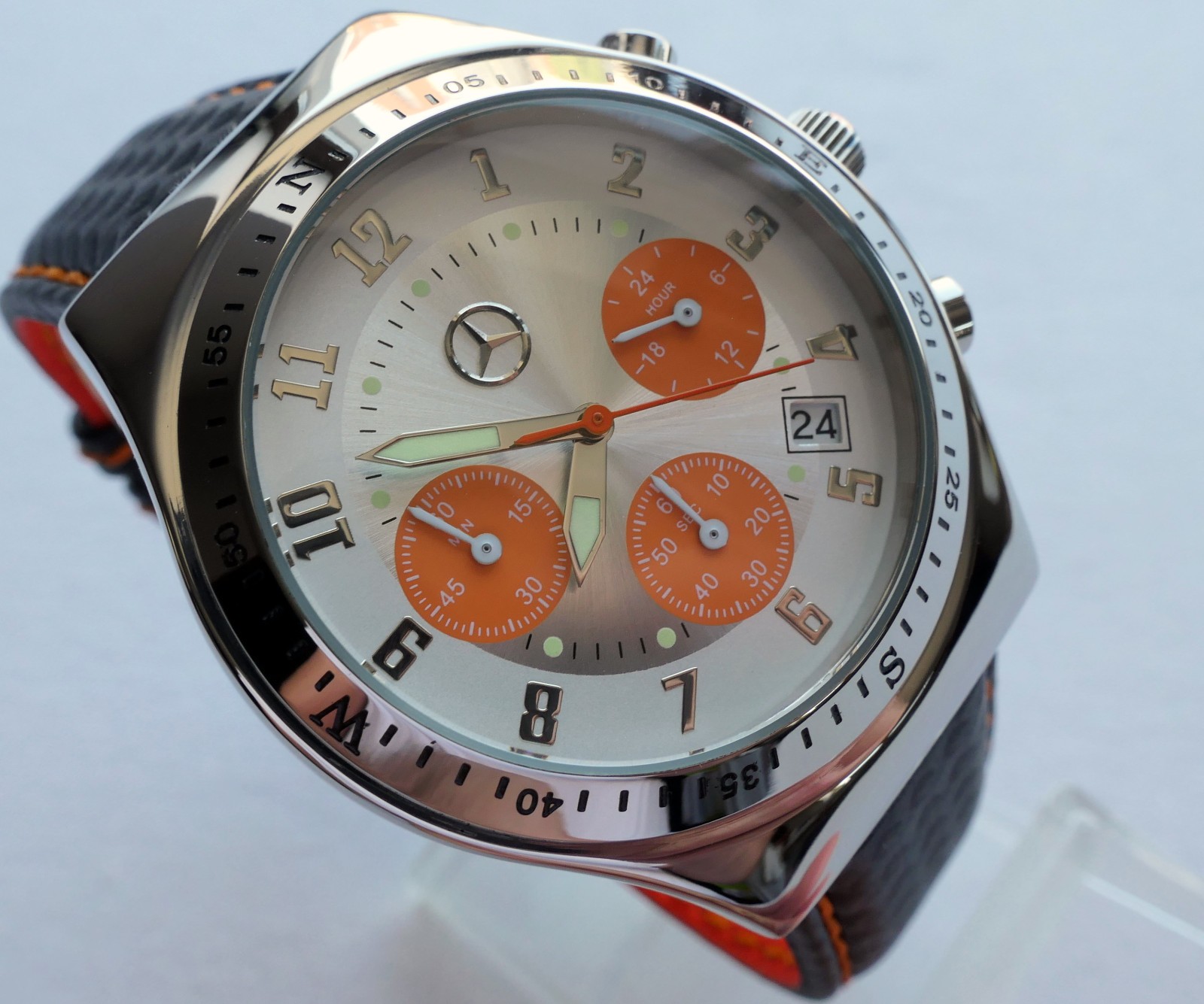 Mercedes Benz AMG Motorsport Racing Car Accessory Sport Design Chronograph Watch