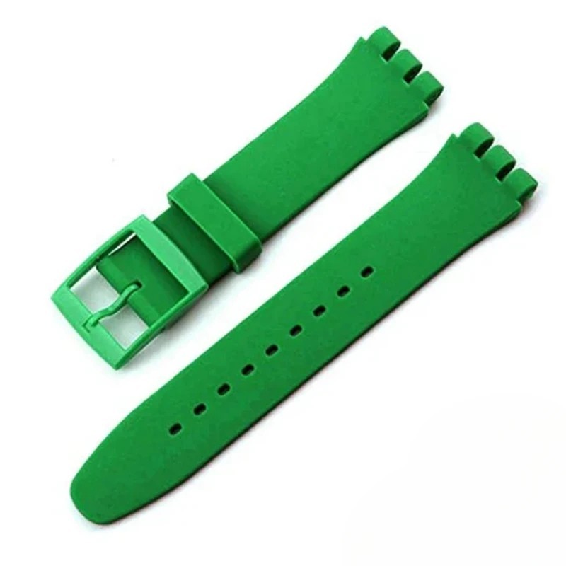 Wrist Watch Band Strap For Swatch 16mm 17mm 19mm 20mm Silicone Watchband