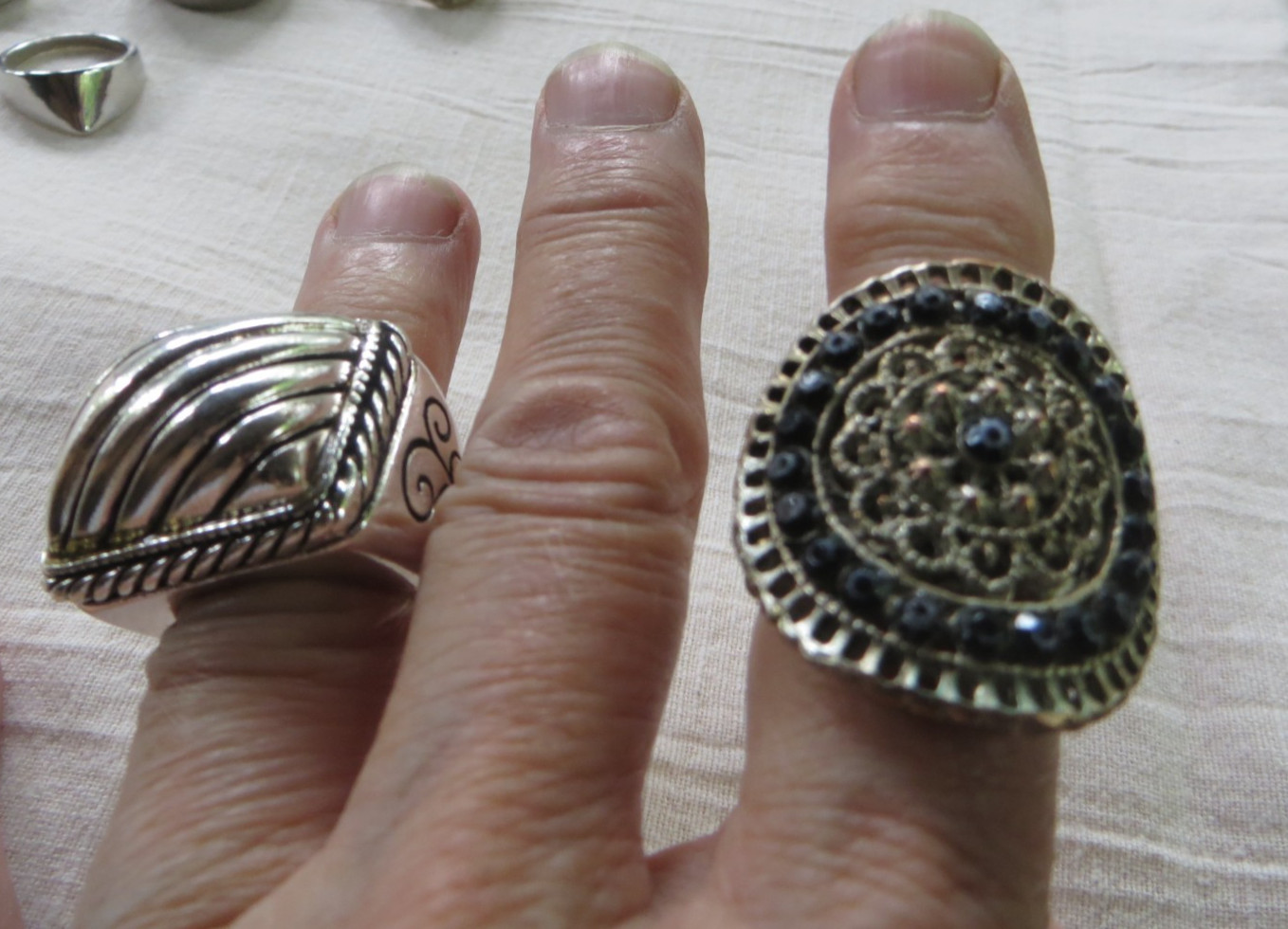 Lot of 9 Assorted Fashion Rings