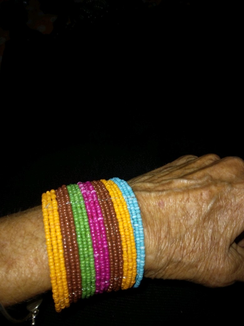 Boho Chic Ethnic Hippie Beaded Bracelet And Necklace Earth Tones Multi Color