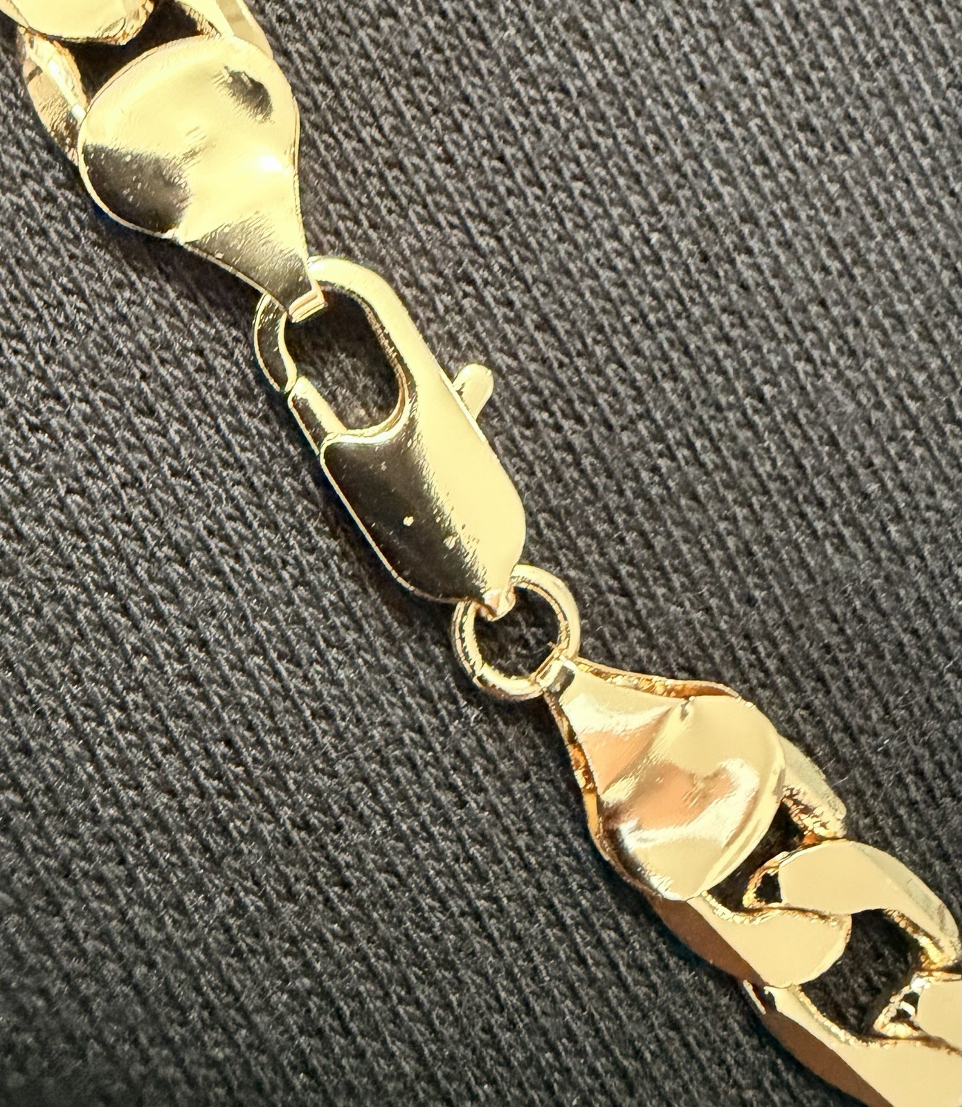 18K Gold Filled Cuban Link Chain, 10mm, 24″ New