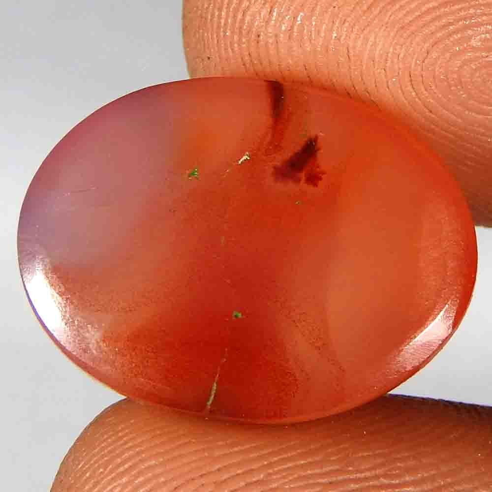 15.70Cts100%Natural Orange Carnelian Oval Cabochon(18x13x6)Loose Gemstone