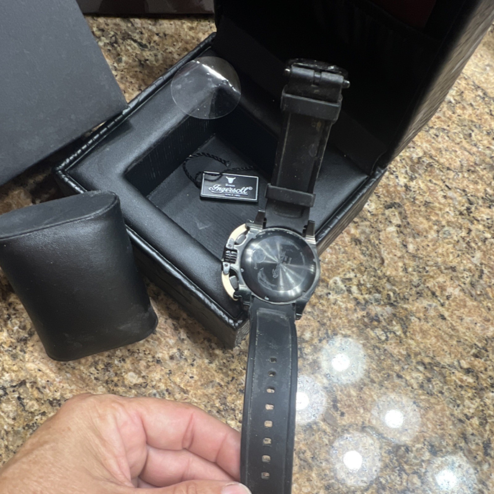 Ingersoll Bison No. 40 Men’s Quartz Chronograph Limited Edition 50mm Black Box