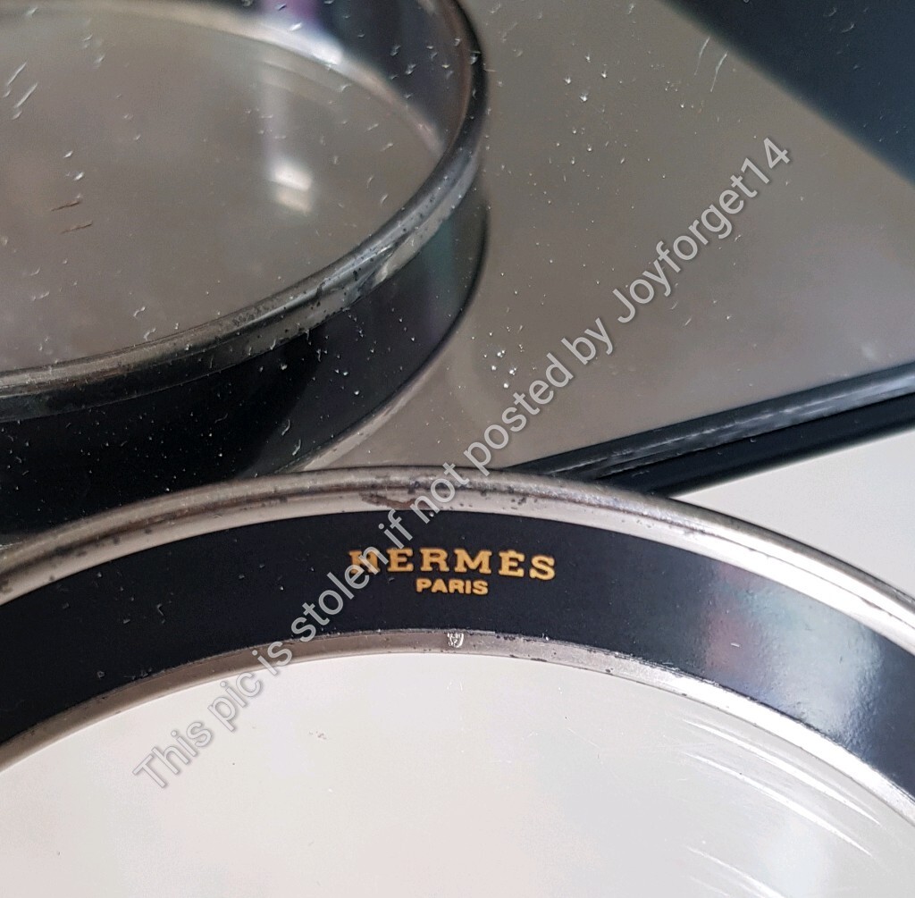 Authentic HERMES Enamel Bracelet/Bangle – Black