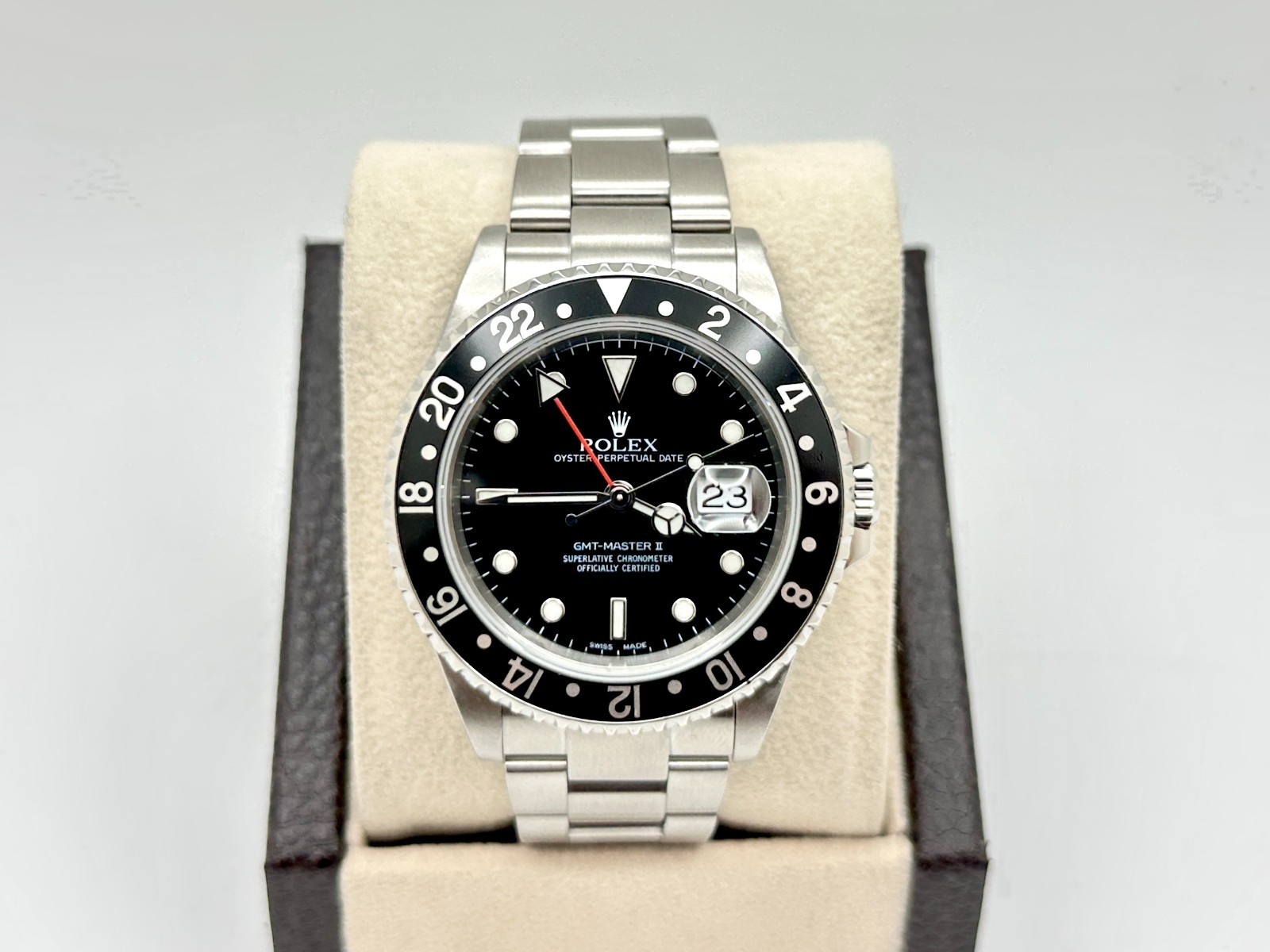 Rolex GMT-Master II 16710 Black Stainless Steel Box Paper 40mm 2003