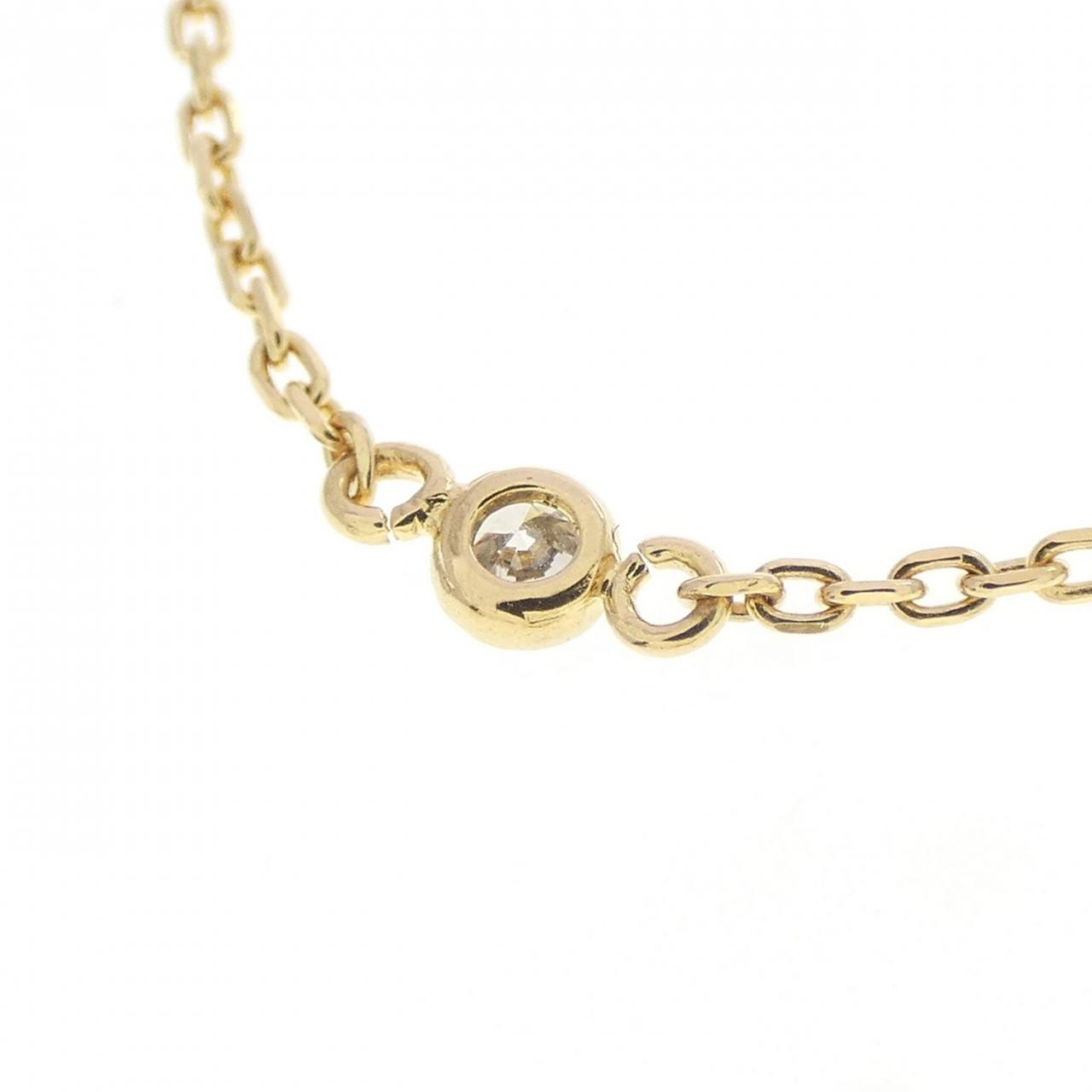 Authentic 18K Yellow Gold Diamond Necklace 0.27CT #230-000-664-6713