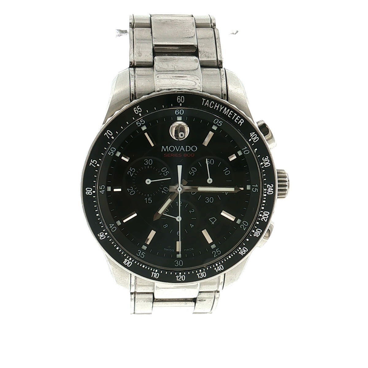 Movado Series 800 Men’s Black Swiss Quartz Chronograph Watch 2600094